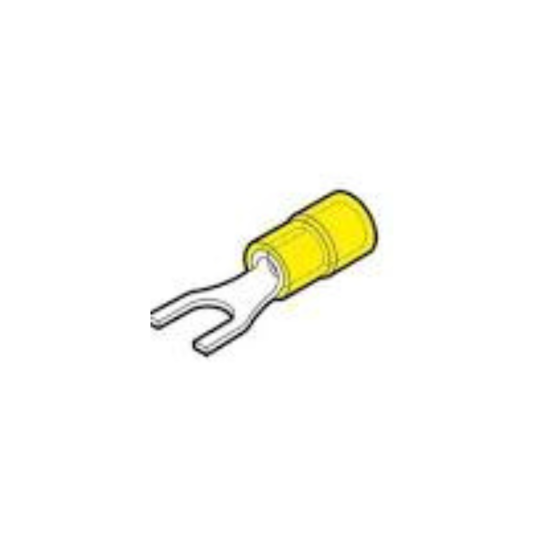 Capocorda a Forchetta Cembre GF-U4 Giallo M4 Preisolato 4-6 mm² Sfuso