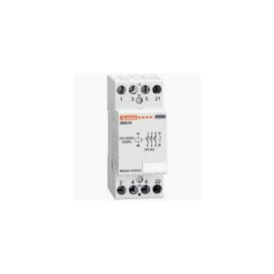 Contattore Modulare Lovato CN2510220 25A 4 Poli 4NA Bobina 220-230V AC Guida DIN
