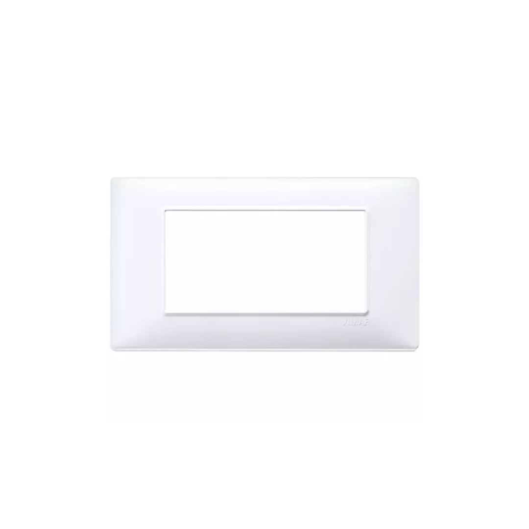 Plana 14654.01 – Placca 4 Moduli Bianco