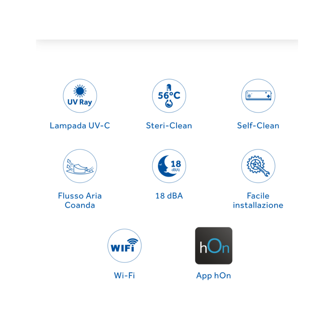 Unità Interna Haier Pearl AS35PBAHRA – 12 000 BTU, Inverter R32, Wi-Fi Integrato