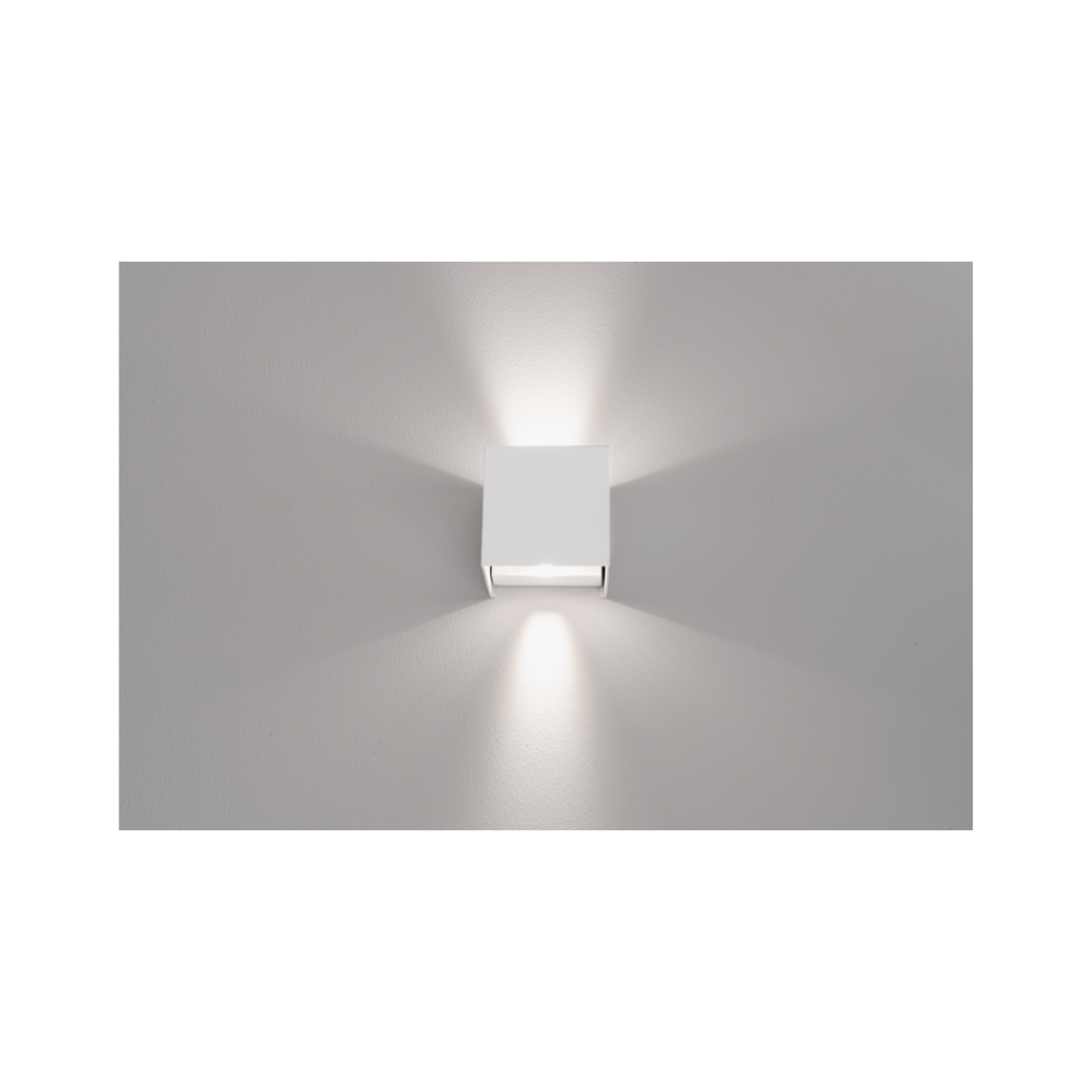 APPLIQUE LED UPDOWN QUADRATO BIANCO 10W - 3000K-4000K-6500K - 800 Lm - IP65