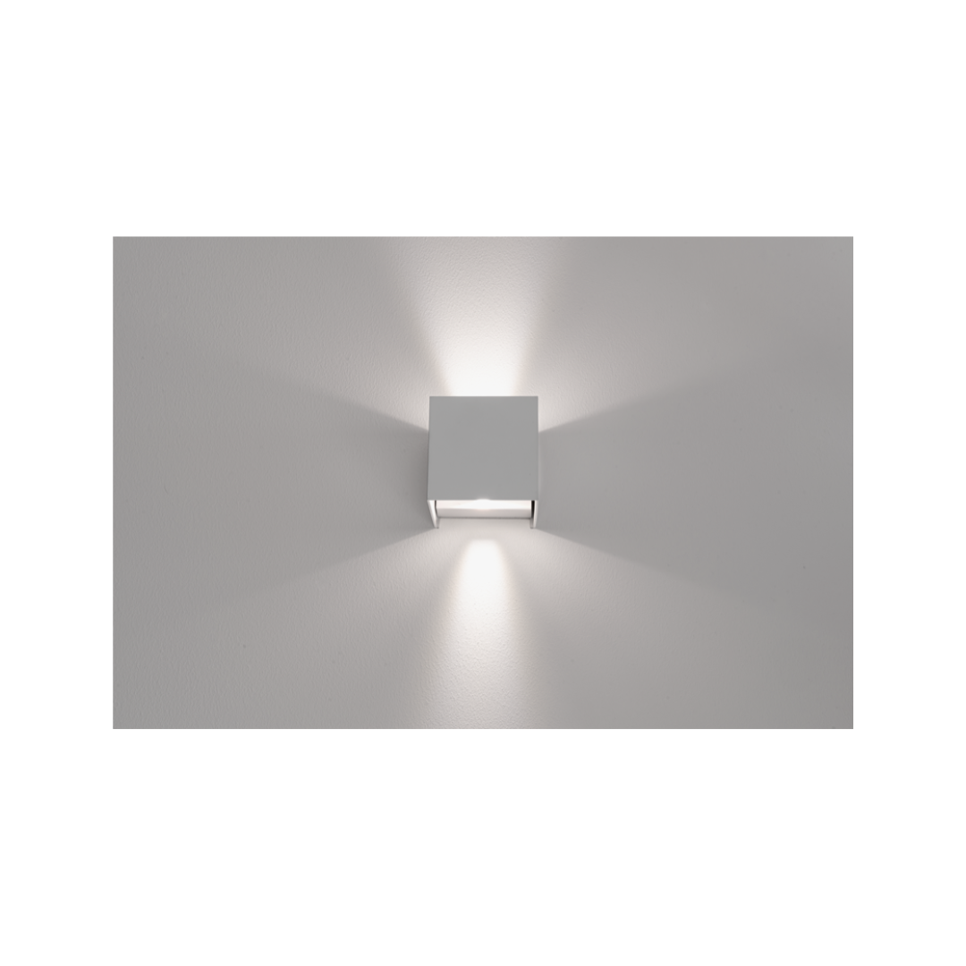 APPLIQUE LED UPDOWN QUADRATO GRIGIO 10W - 3000K-4000K-6500K - 800 Lm - IP65
