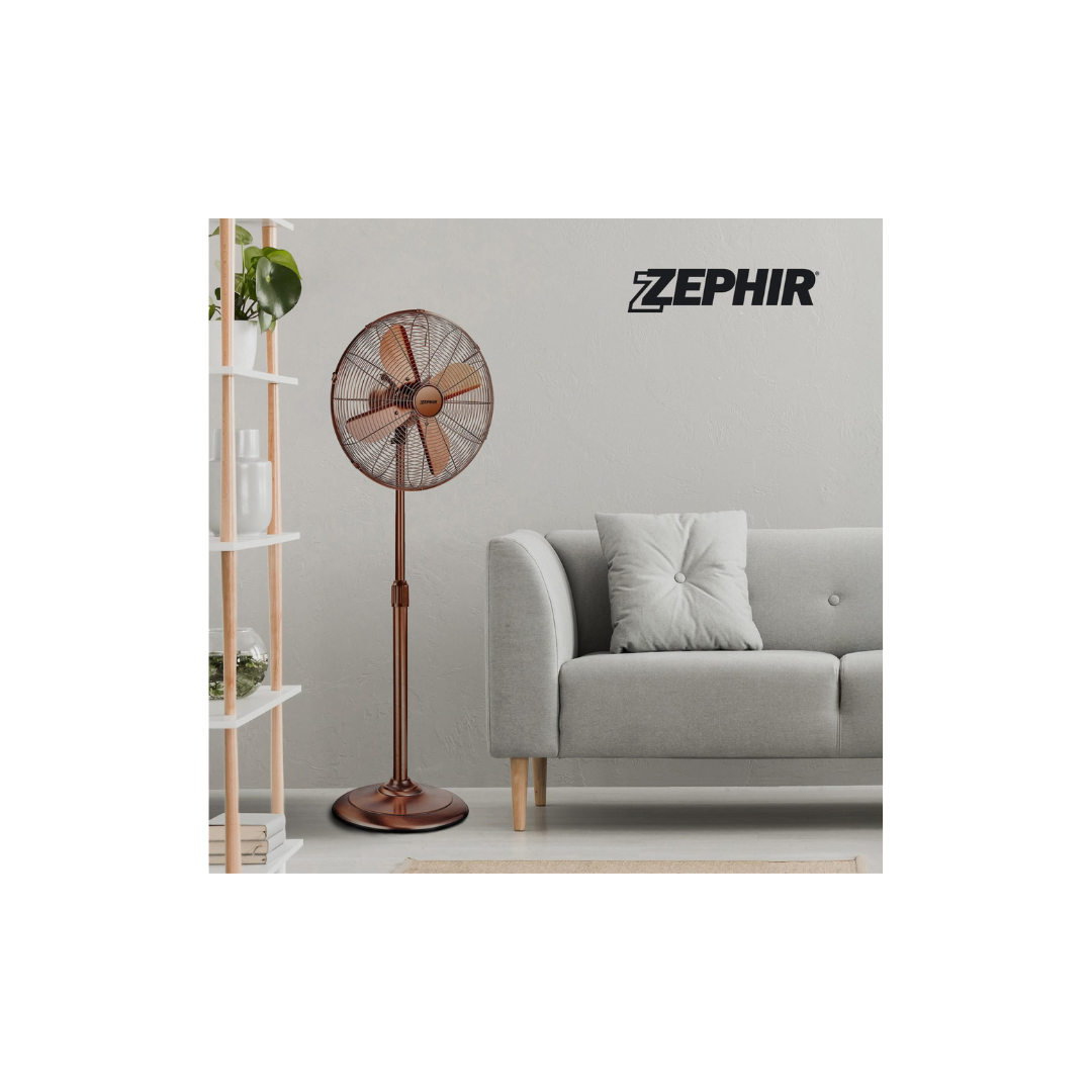 Zephir PFV41BR Ventilatore da Tavolo Retro Vintage Bronzo 41 cm