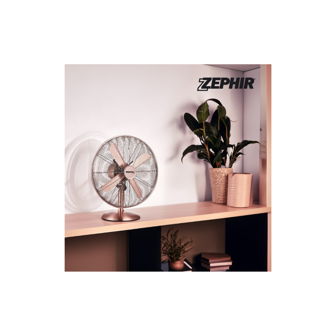 VENTILATORE DA TAVOLO VINTAGE – PALE DA 40 CM BRONZO