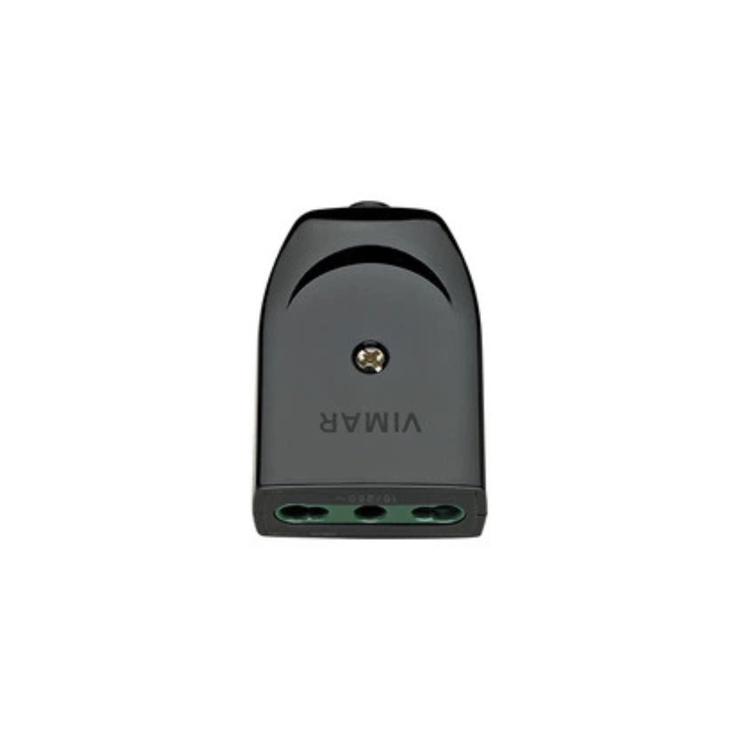 Presa 2P+T 16A P17/11 Assiale Nero VIMAR