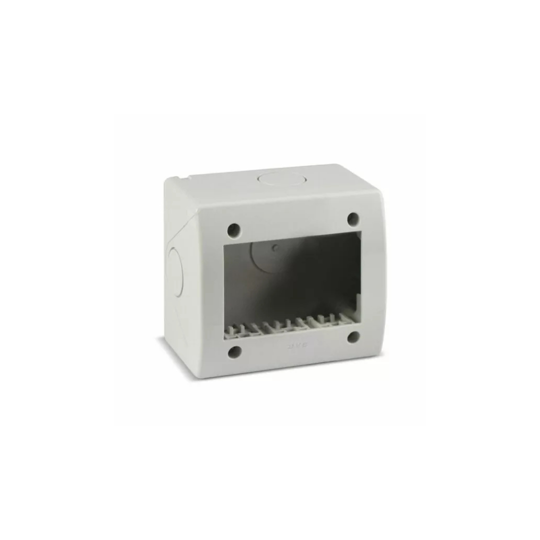Contenitore autoportante AVE IP40, S44 colore RAL 7035 per minicanali - 3 Mod. 44Q03