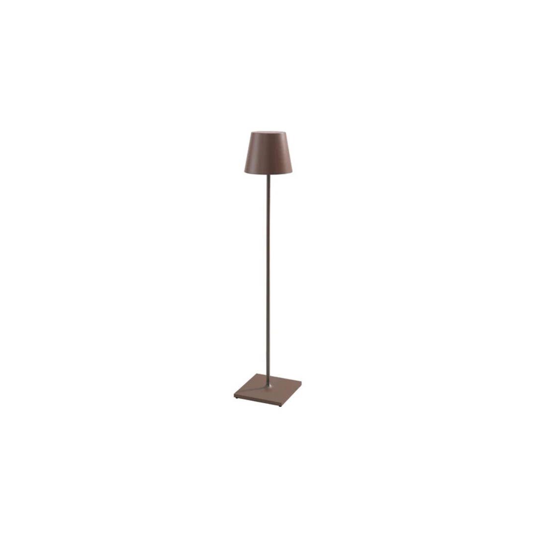Poldina XXL E27 lampada da terra Corten LD0360R3