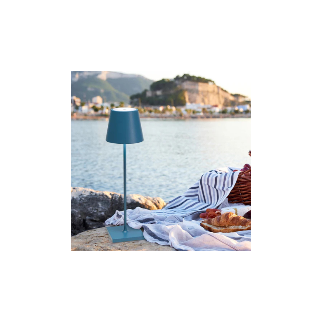 Poldina lampada da tavolo Blu Avio LD0340A3