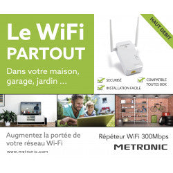 Ripetitore Wi-Fi Metronic 300 Mbps 495432
