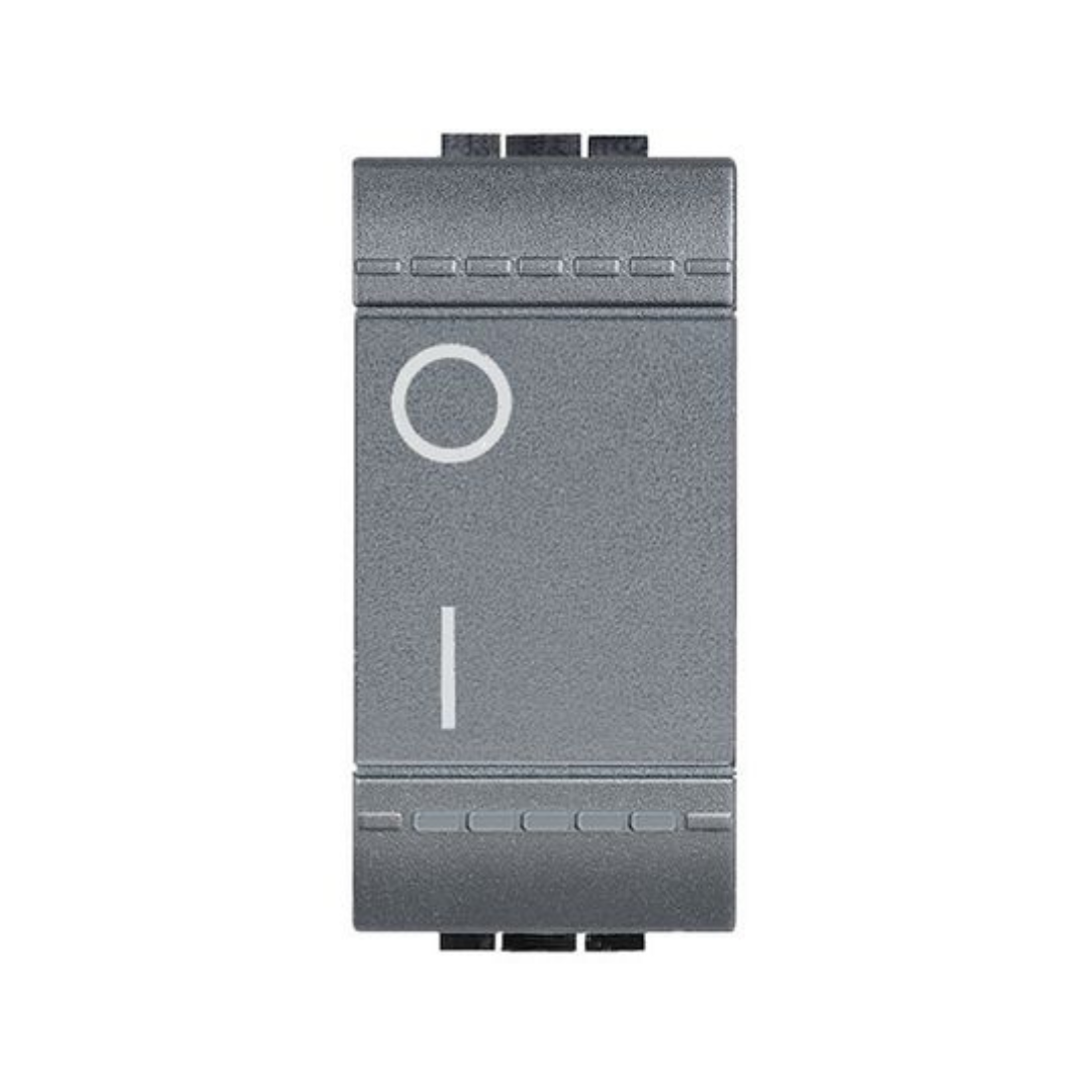 interruttore bipolare Bticino Living 2P 16 AX 250 Vac - Antracite L4002N