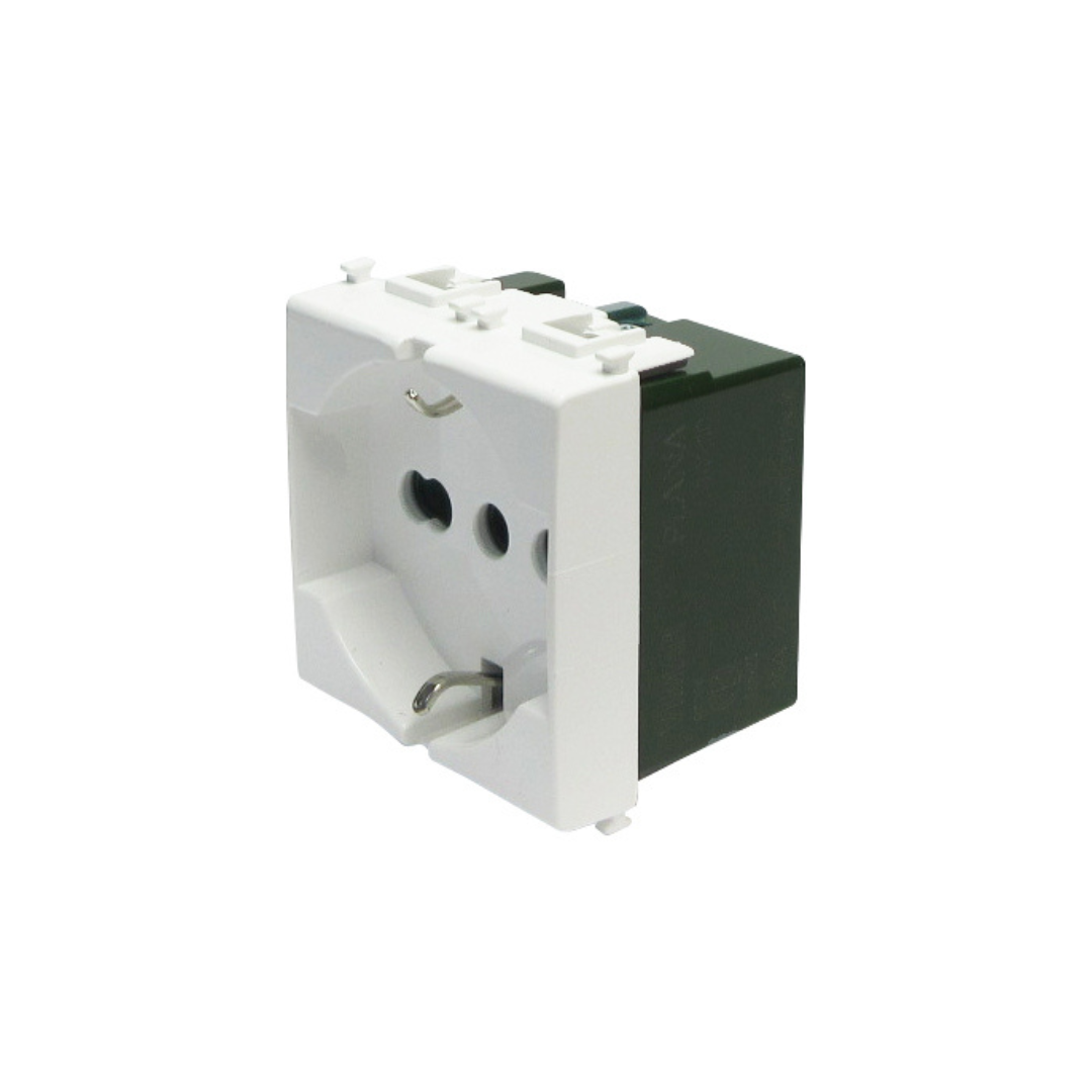 Presa 2P+T 16A universale bianco Plana 14210