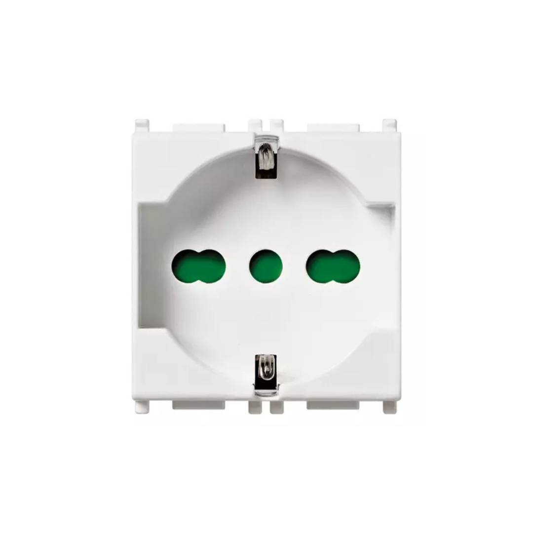 Presa 2P+T 16A universale bianco Plana 14210