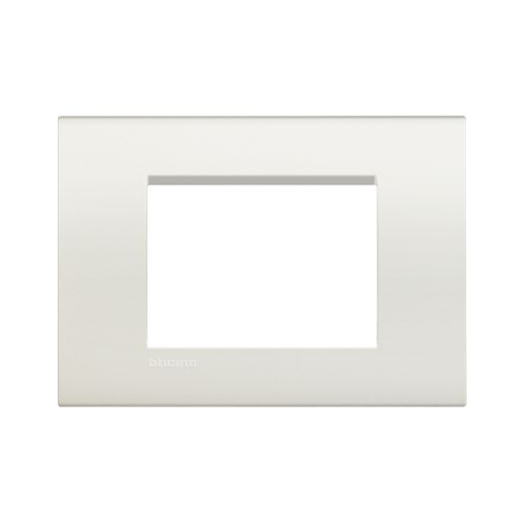Placca 3 moduli Bticino Living quadra bianca  LNA4803BI