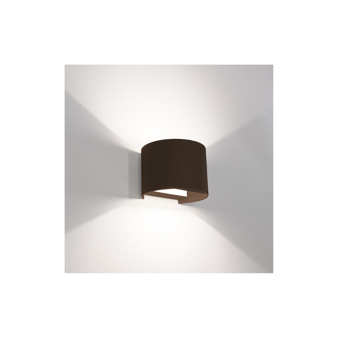 APPLIQUE LED UPDOWN TONDO CORTEN 10W - 2700K-4000K-6500K - 800 Lm - IP65
