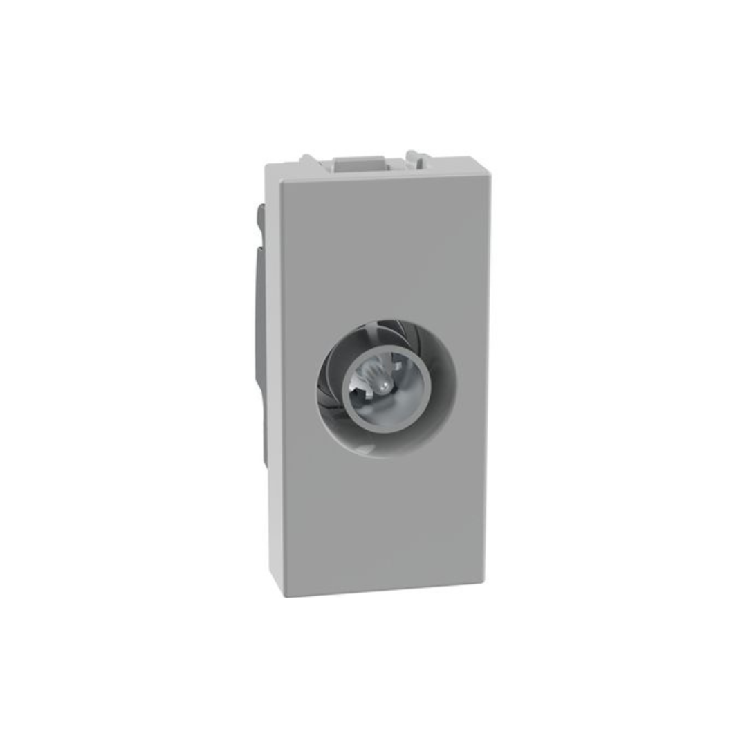 Presa coassiale  Bticino Matixgo , diretta per impianti di antenna, grigio  JG4202D