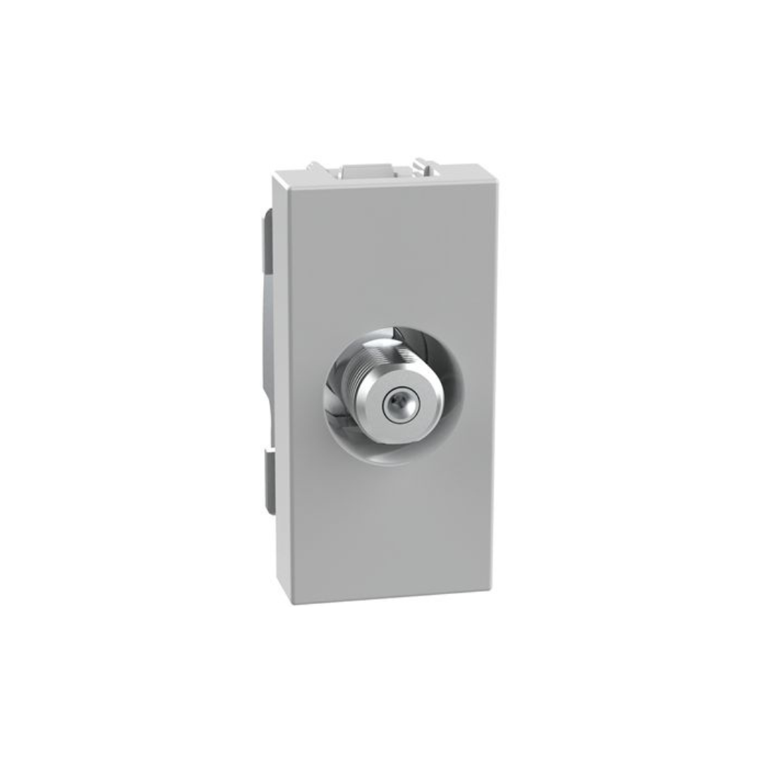 Connettore tipo F  Bticino Matixgo grigio  impedenza 75 ohm - aggancio a vite  JG4202F