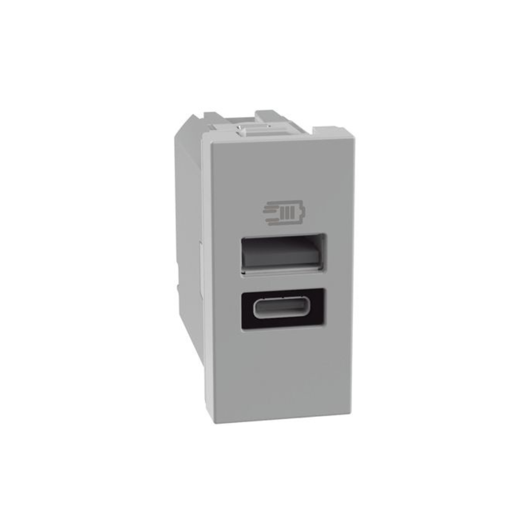 Caricatore tipo a/c Bticino Matixgo  15W grigio JG4191AC