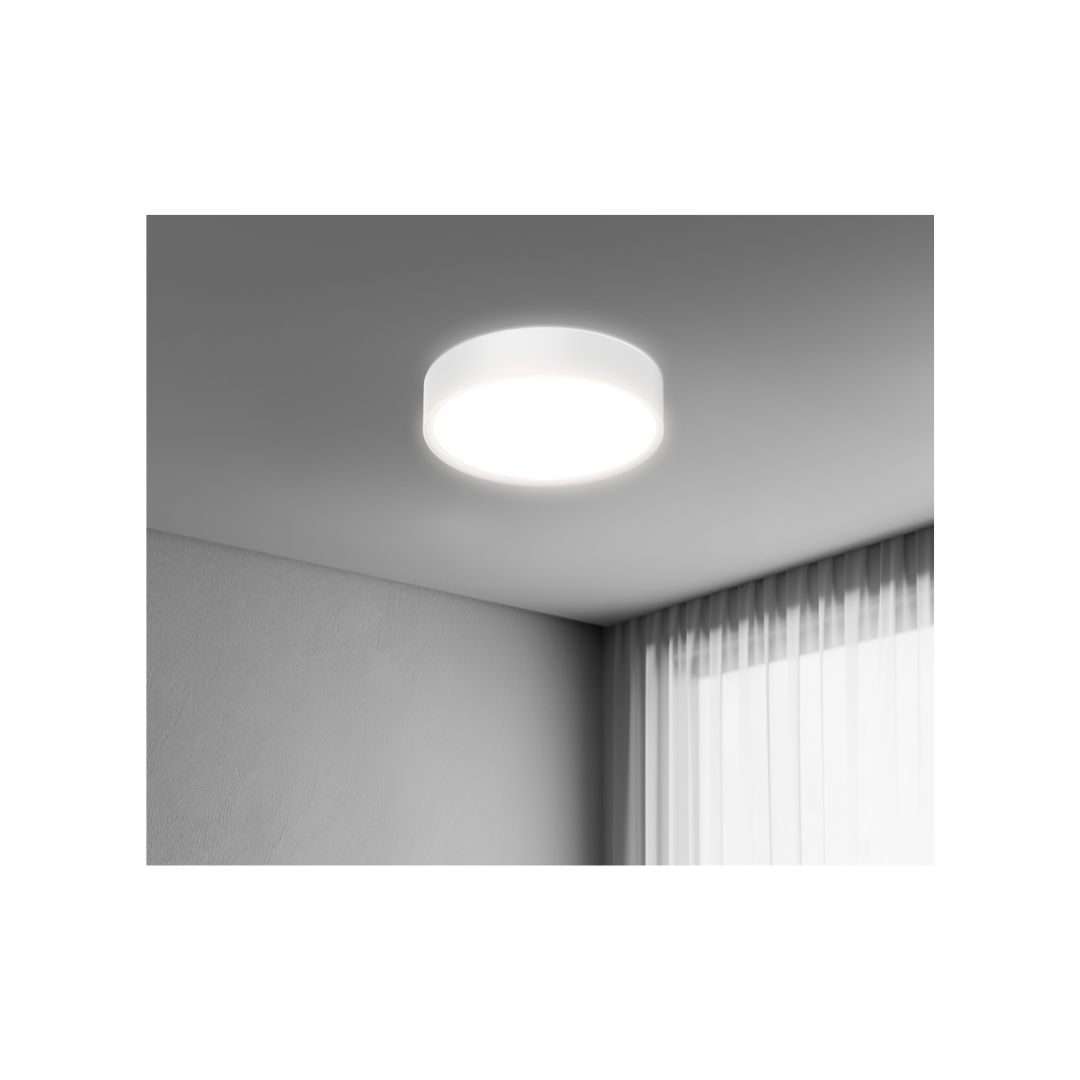 PLAF. BLANCA LUXE 300mm 17W - 3000K-4000K-6500K - 2200 Lm - IP20 BIANCA