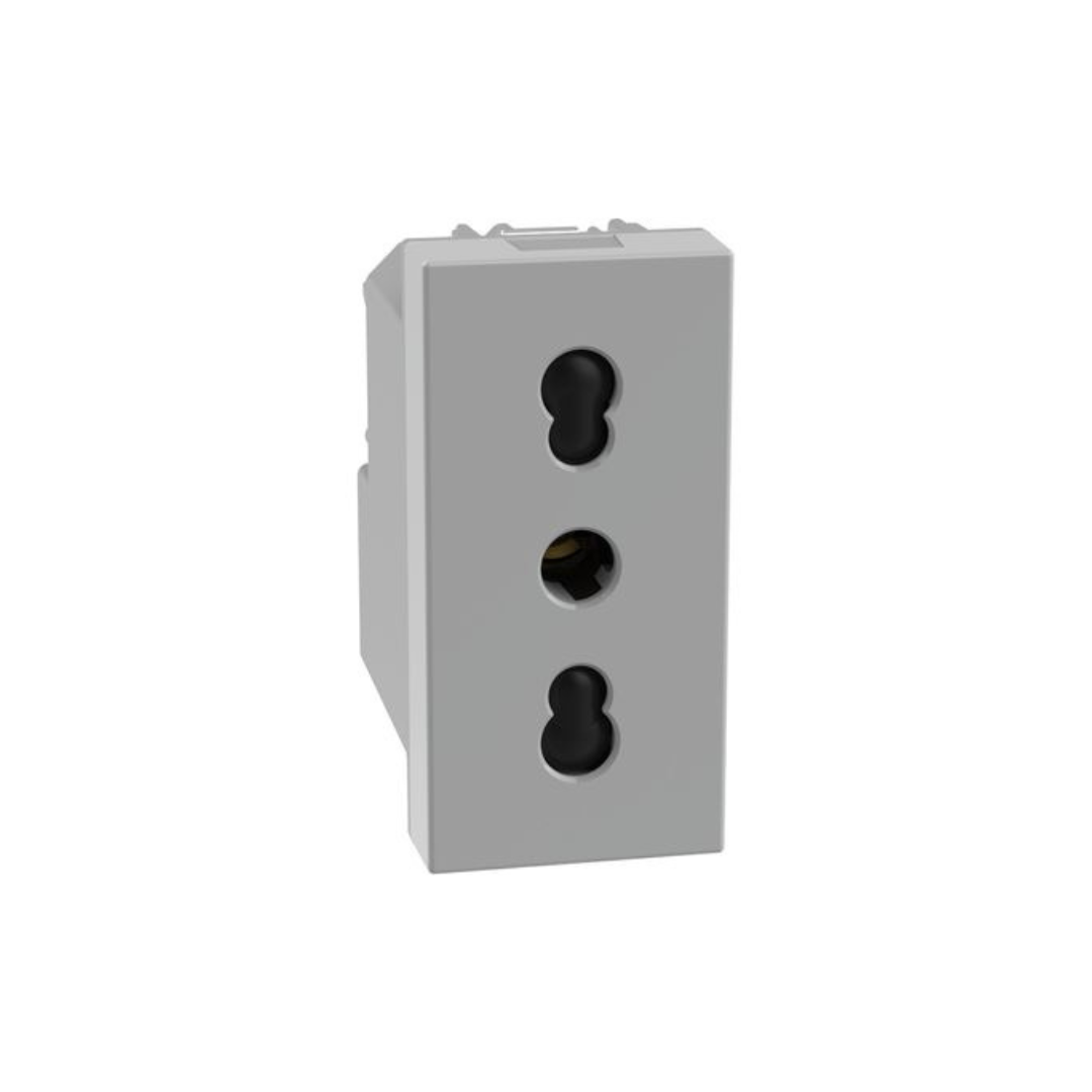 Presa bipasso Bticino Matixgo grigio JG4180