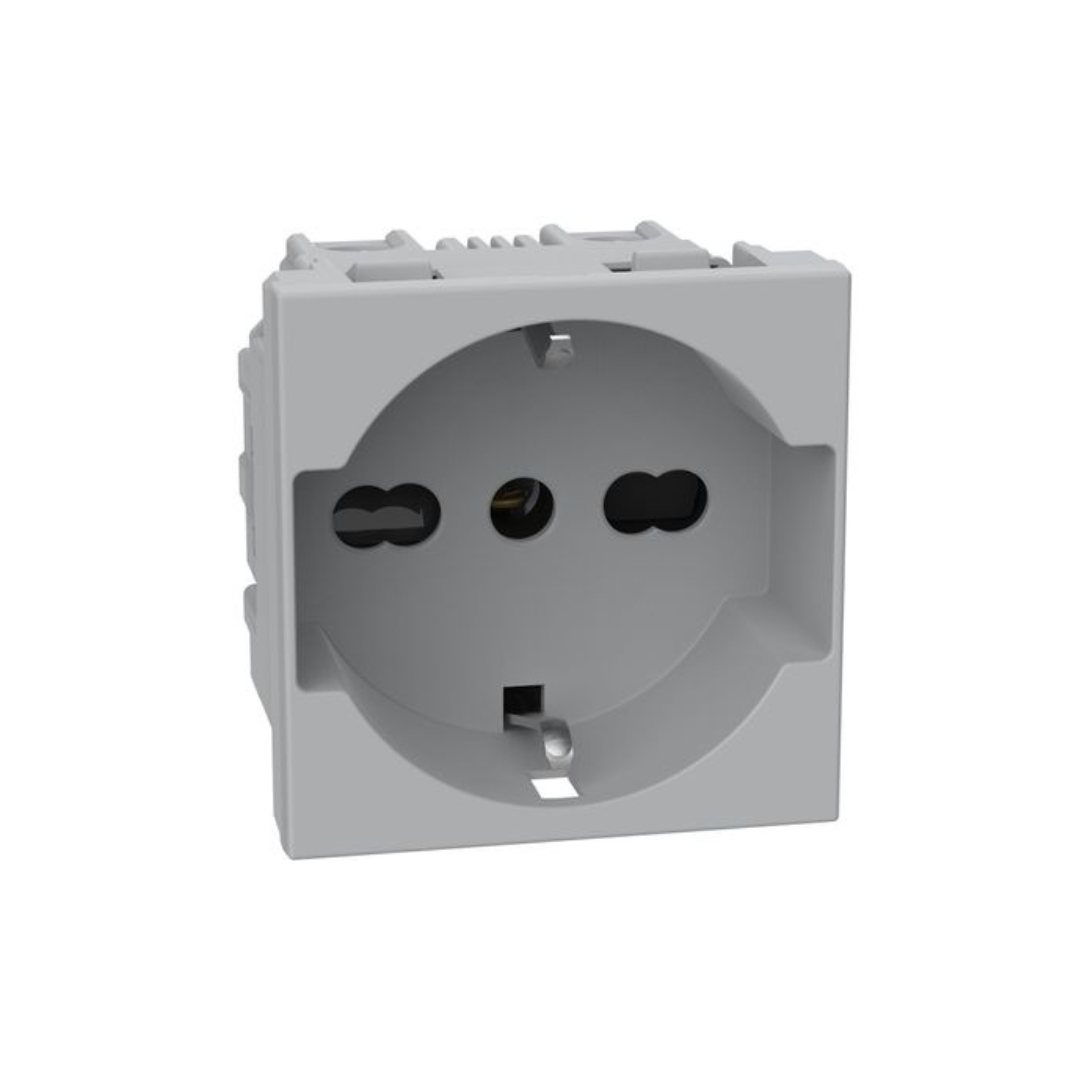 Presa universale Bticino Matixgo  2 P+T 16 A 250Vac grigio - JG4140A16