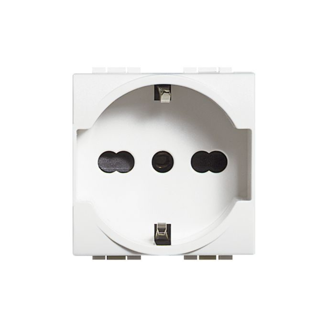 Presa universale Bticino Livinglight 2P+T 16A 250Vac standard tedesco N4140/16