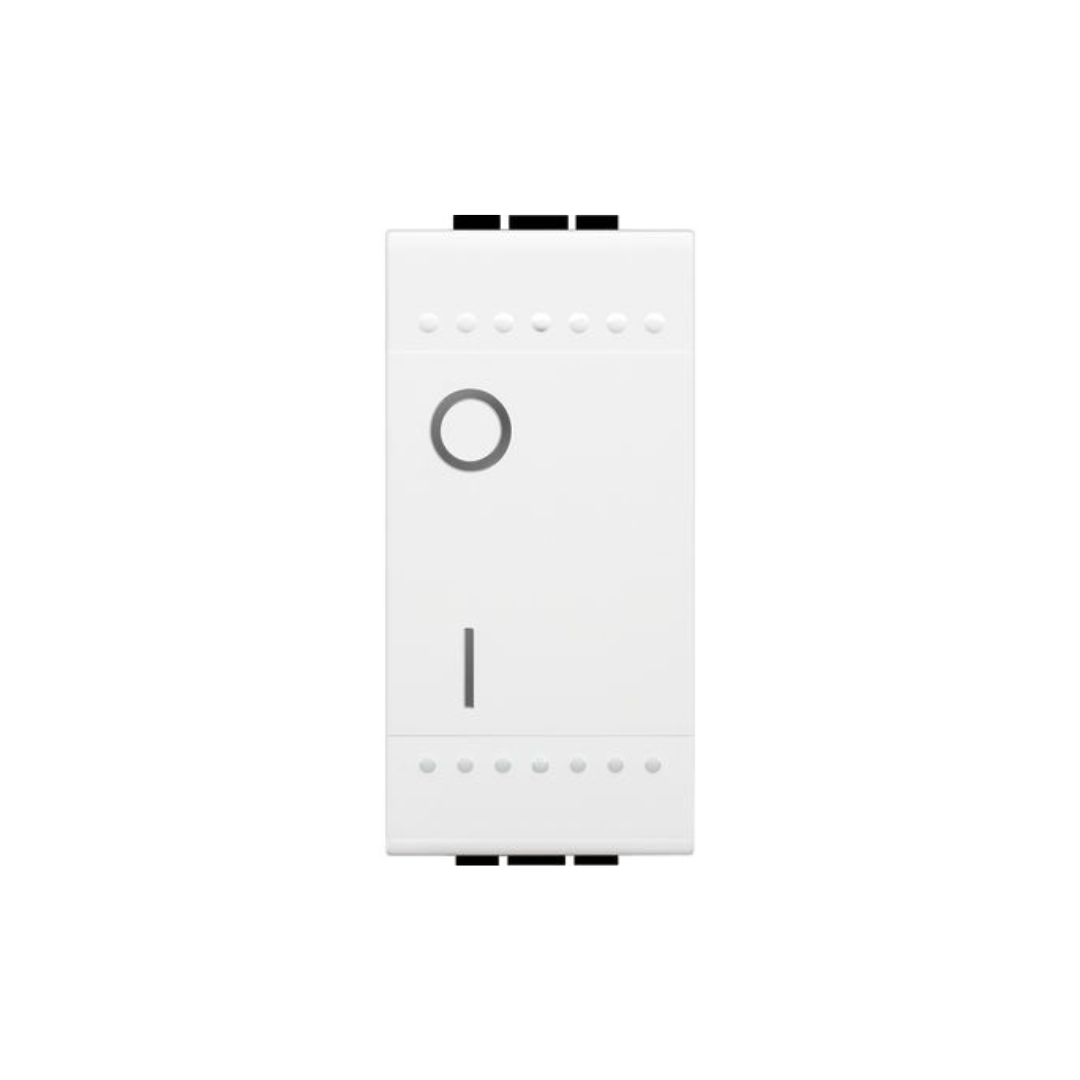 Interruttore bipolare Bticino Livinglight  2P 16 AX 250 Vac - Bianco N4002N
