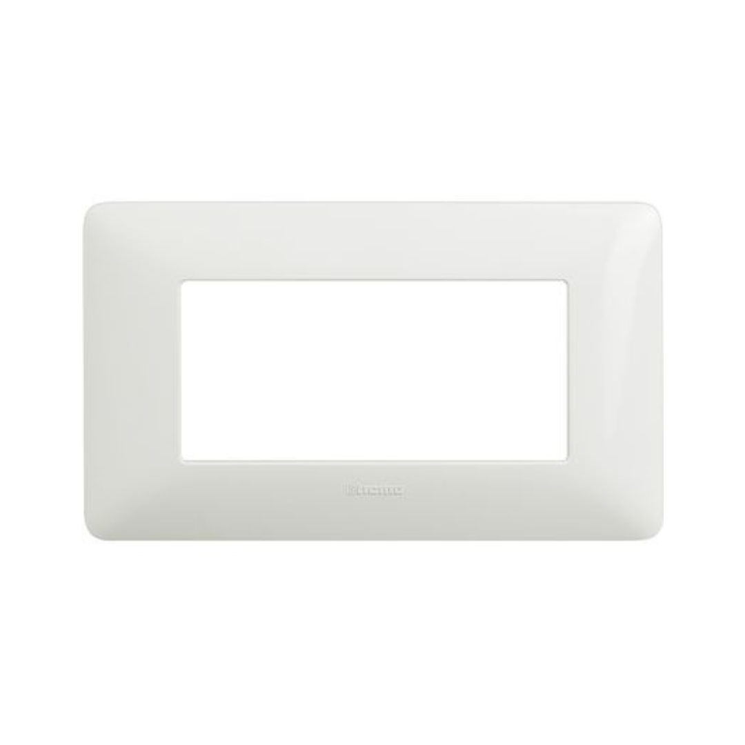 Placca Matix 4 moduli colore bianco AM4804BBN
