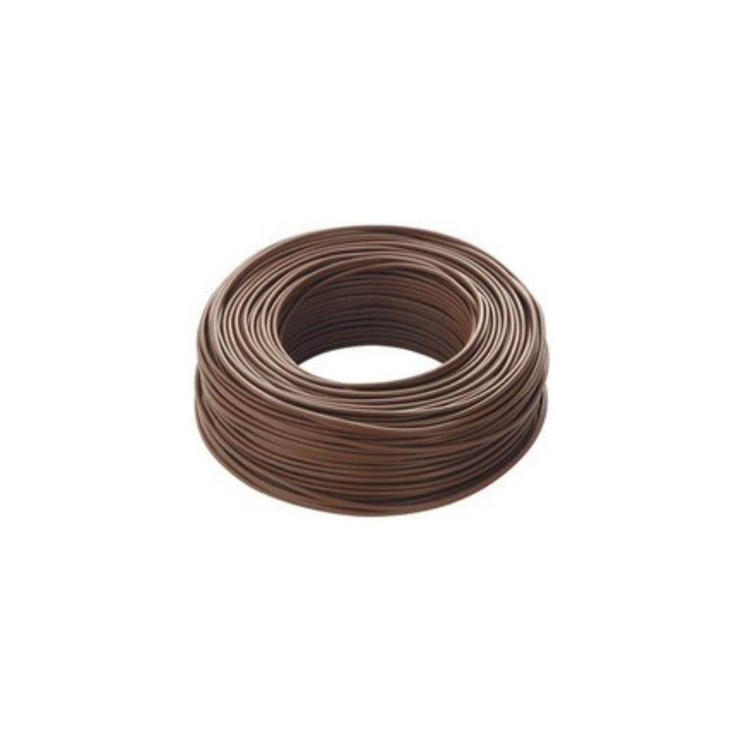 Cavo unipolare antifiamma FS17 1X2,5mmq Marrone Matassa 100 Mt