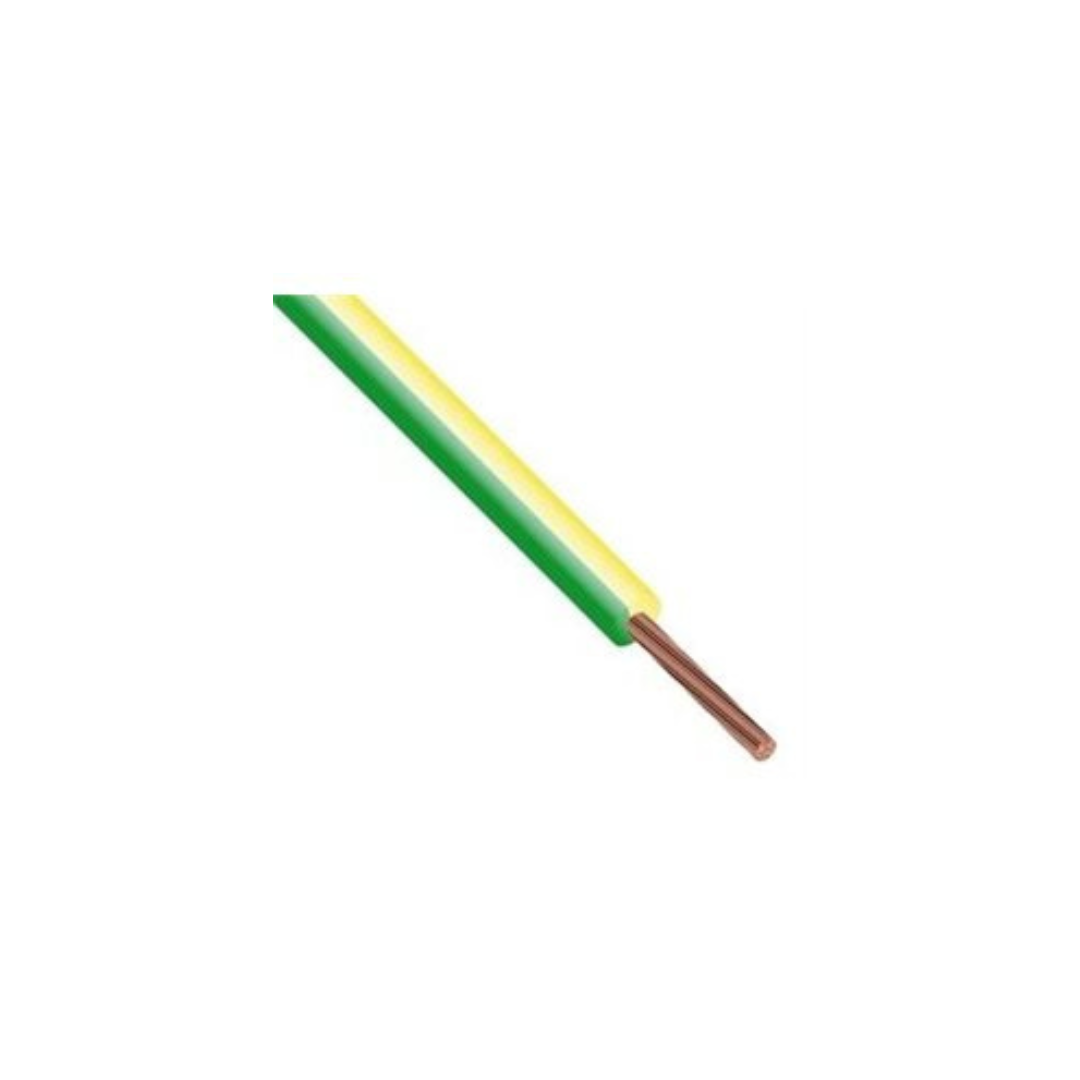 Cavo unipolare antifiamma FS17 1X6mmq Giallo/verde Mt