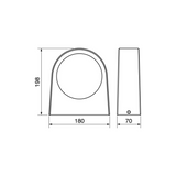 APPLIQUE LED BI-EMISSIONE TRIPLO CCT IP65 BIANCA