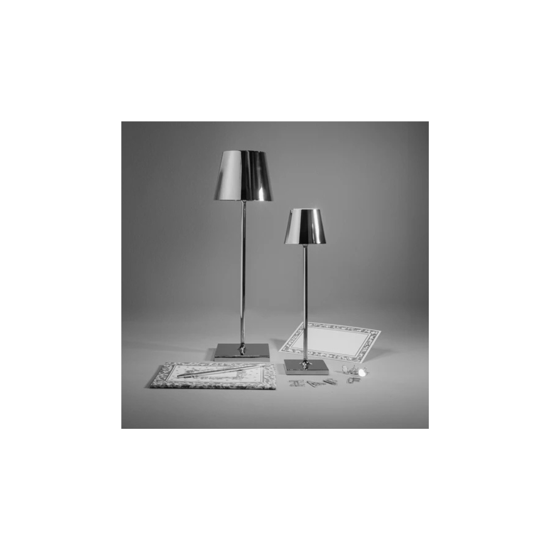 Poldina lampada da tavolo Cromo Lucido LD0340C3