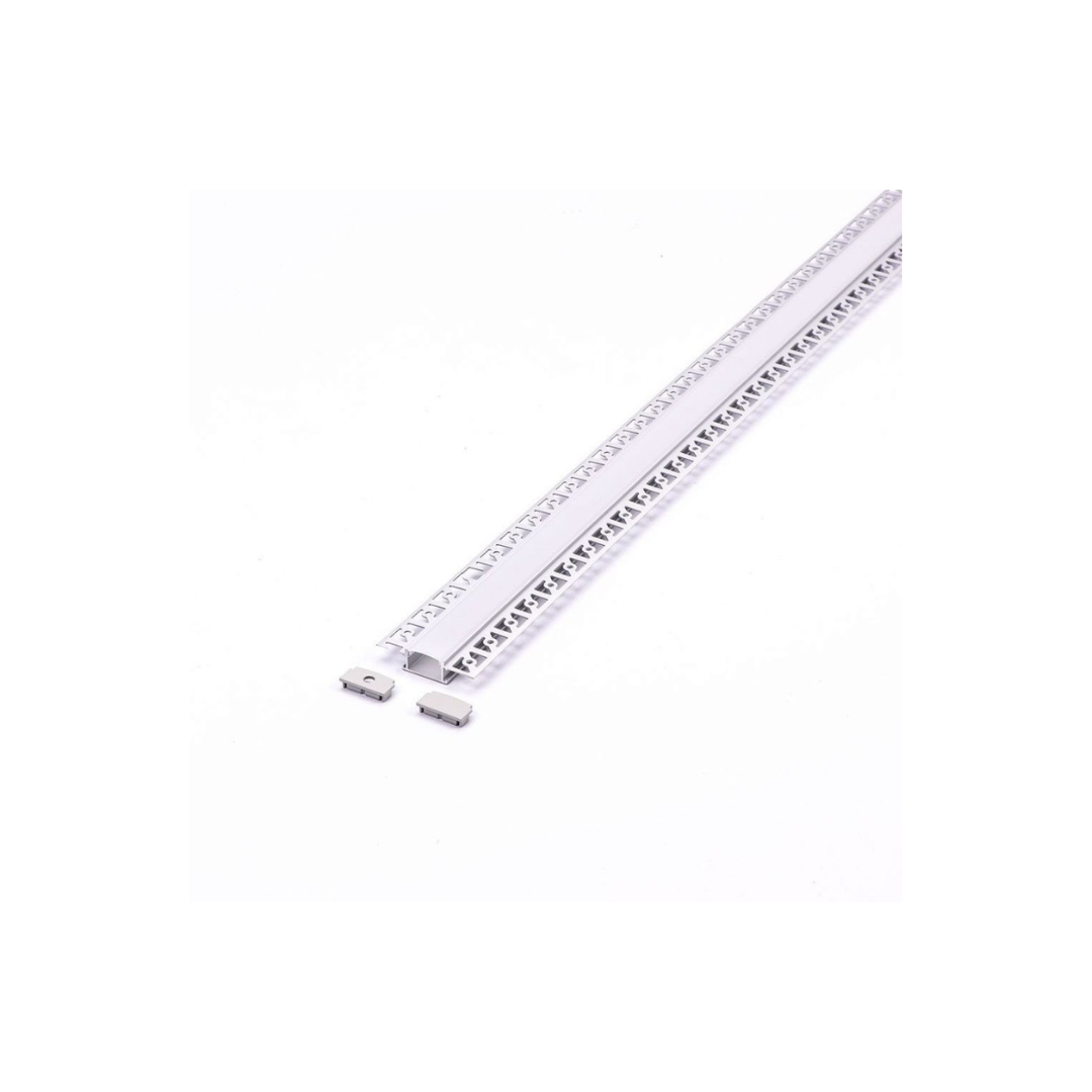 Profilo Lineare a Incasso per Cartongesso Silver 3359 vtac