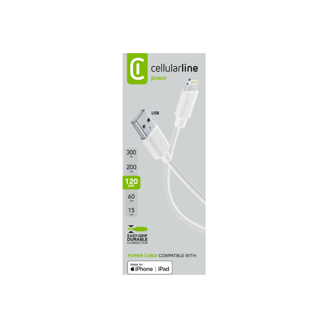 Cavetto usb-lightning ( apple) 120cm Cellularline