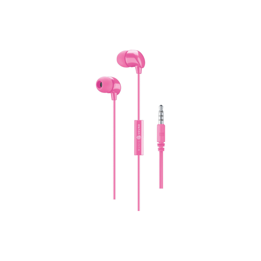 Auricolar rosa  i In-ear con cavetto aux Cellularline