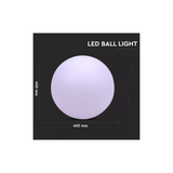 Sfera LED 3W RGB con Telecomando IR 24 Tasti e Alimentatore IP67 Vtac 40201