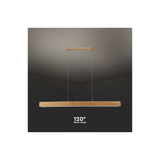 Lampadario LED a Sospensione 12W Colore Legno 4000K vTac 23100