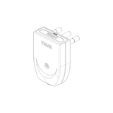 Spina 2P+T16A orientab. S17-SPB17 bianco VIMAR 00204.B
