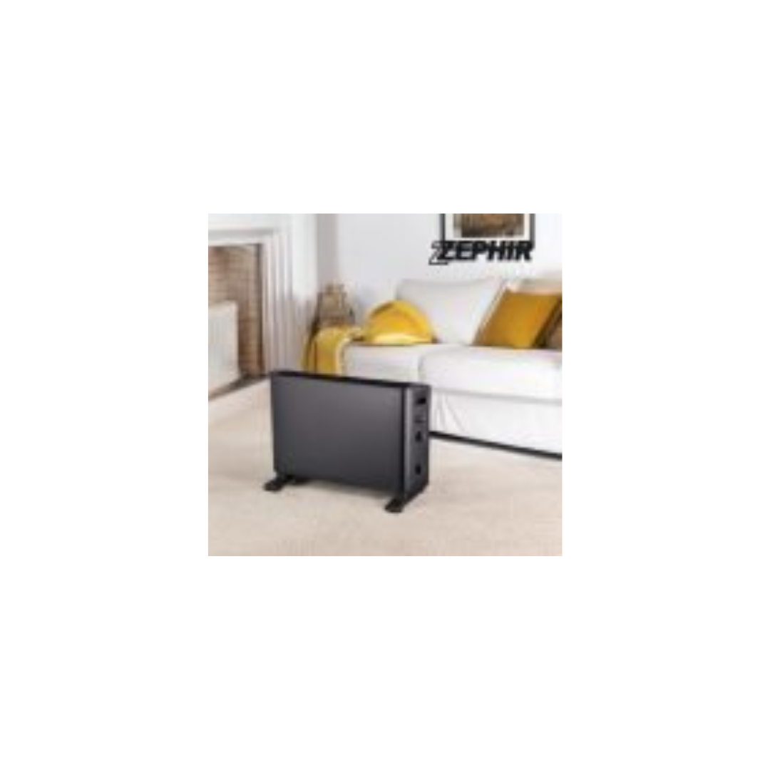 Termoconvettore da terra new design nero ZEPHIR  ZCV2005TT-N