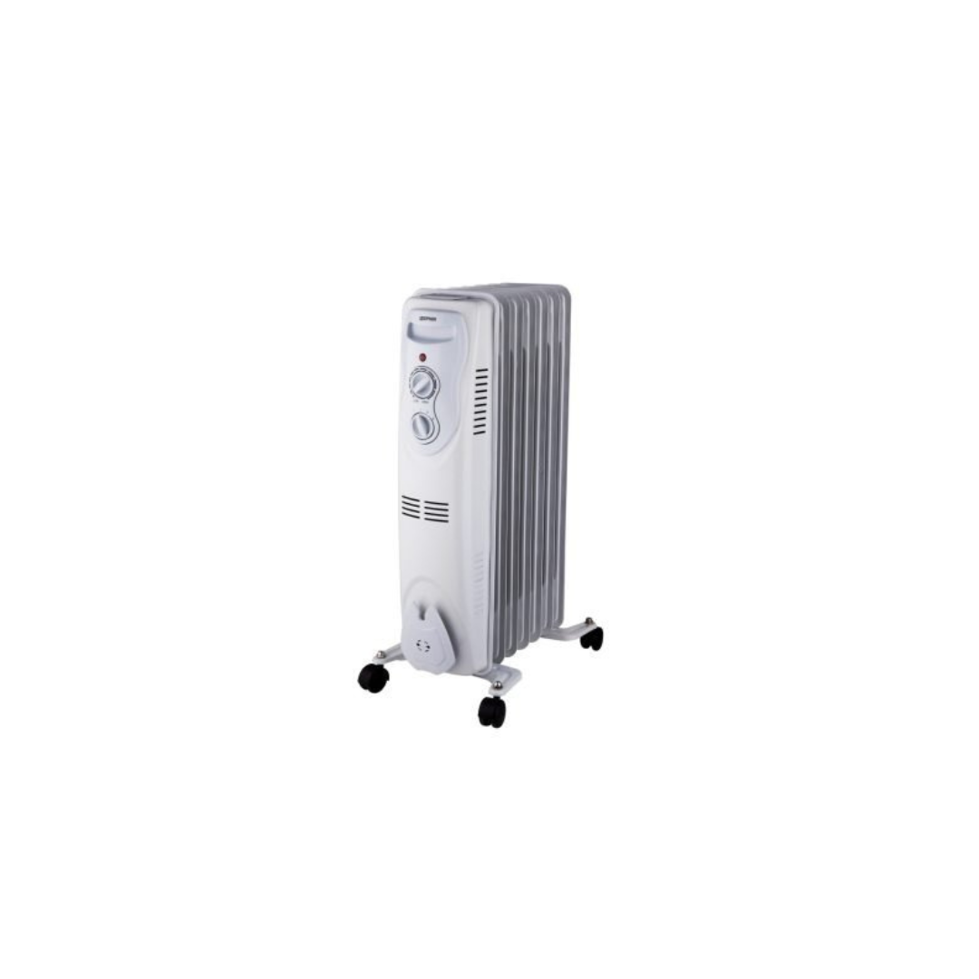 Radiatore ad olio da pavimento 7 elementi bianco ZEPHIR ZRA1516