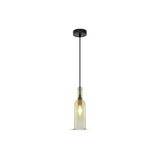 Lampadario LED a Bottiglia in Vetro con Portalampada E14 Trasparente 3771 vtac