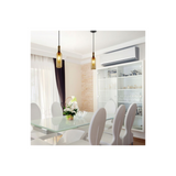 Lampadario LED a Bottiglia in Vetro con Portalampada E14 Marrone 3776 Vtac