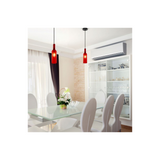 Lampadario LED a Bottiglia in Vetro con Portalampada E14  Rosso 3769 Vtac