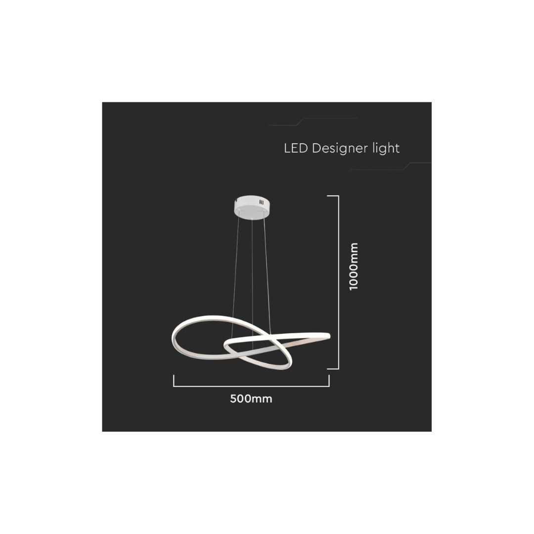 Lampadario LED a Sospensione Vtac 20w colore bianco 3000k   8013