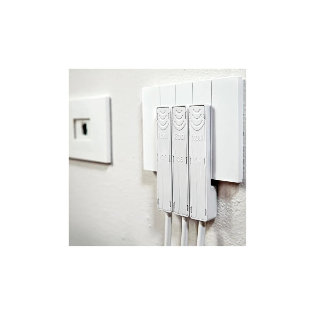Spina Mobile ROSI  Piatta 2P+T 16A 90° bianca Serie Emilia Flat RS98118