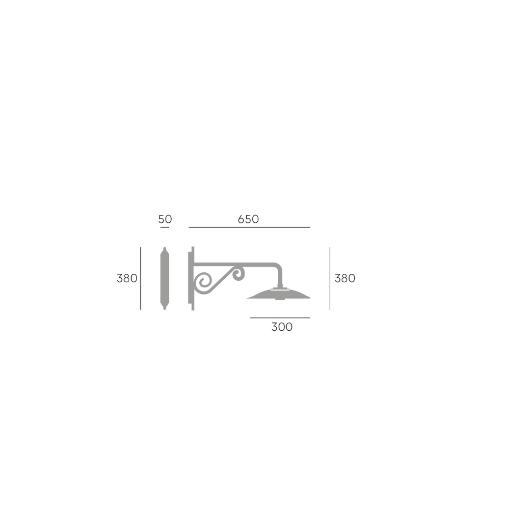 Applique SOVIL BORGO in ferro zincato E27 928/16