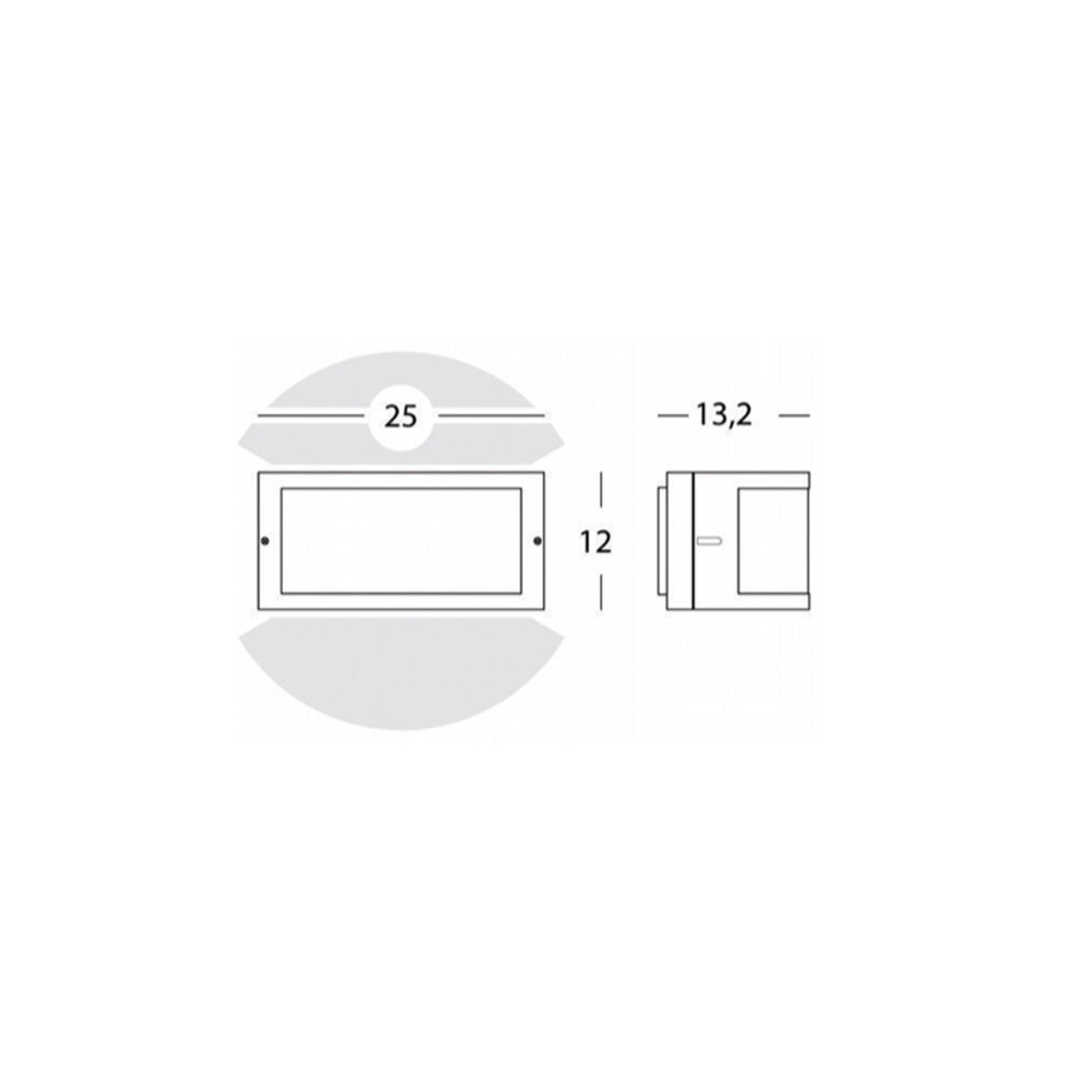 Applique Sovil Umbe grigia  1XE27 a muro IP44 473/16