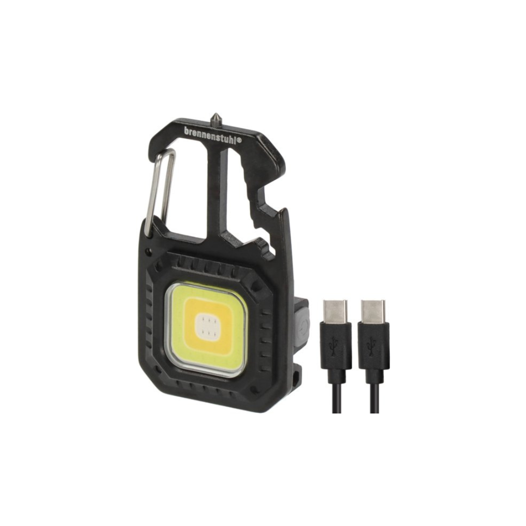 Brennenstuhl MTL 600 A – Mini Torcia LED Ricaricabile 600 lm con 7 Modalità, Multi-Strumento