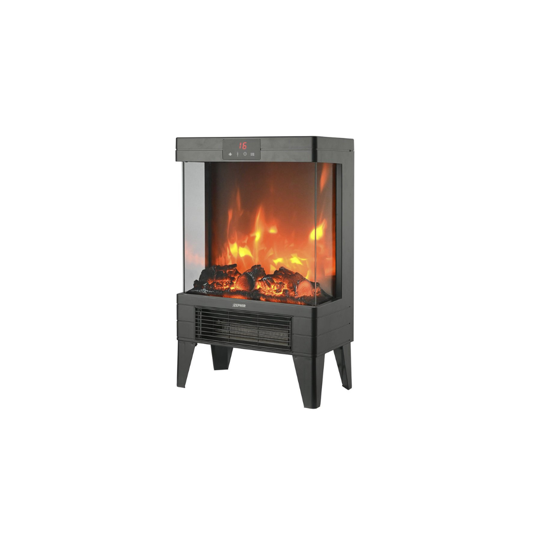 Caminetto Elettrico Zephir ZFP9600 – 1000/2000 W, Effetto Fiamma & Telecomando