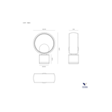 Lampada da Tavolo Cosmit Ø32 Bianca – Vivida SKU 0082.41.BI