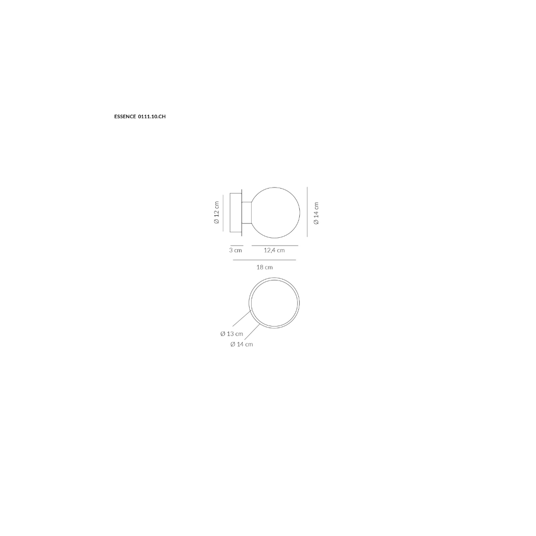 Vivida Essence Plafoniera/Applique Champagne 8W LED 3000K – SKU 0111.10.CH